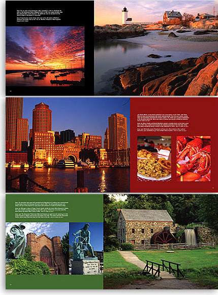Inside pages of Massachusetts Impressions