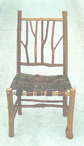 Rustic Ranch Chair with Leather Seat