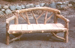 Rustic Outdoor Bench