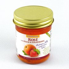 Rose with Peach & Strawberry Wine Jelly