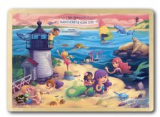 Little Mermaids of Nantucket and Cape Cod Wooden Puzzle