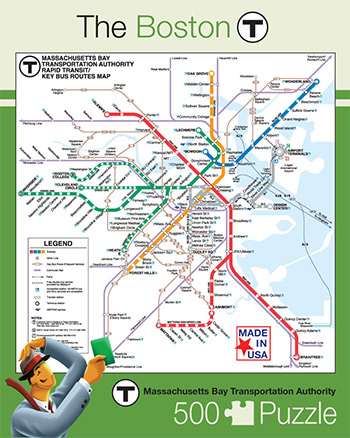 Boston MBTA Map Puzzle