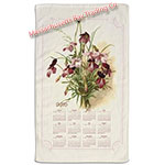 2016 Vintage Floral Calendar Towel