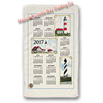 2017 Lighthouse Calendar Towel