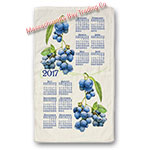 2017 Summer Blueberry Calendar Towel