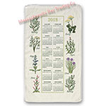 2018 Kitchen Herbs Calendar Towel