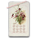 2018 Vintage Floral Calendar Towel