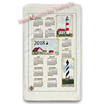 2018 Lighthouse Calendar Towel