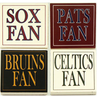 Boston Sports Fan Coaster Set