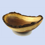 15 Inch Black Walnut Oval Bowl