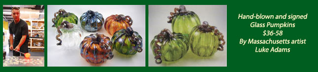 Glass pumpkins