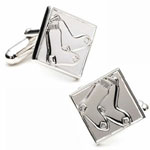 Silver Edition Red Sox Cufflinks