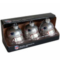 New England Patriots Helmet Ornament 3 Pack