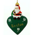 Santa with Love Boston Landmark Ornament