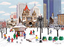 Winter in the Copley Square, Boston