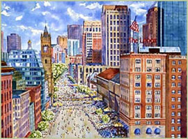 Boston Marathon by Thomas Rebek