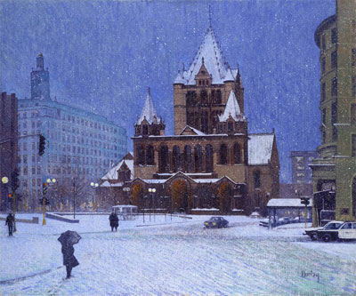 Winter Evening, Copley Square