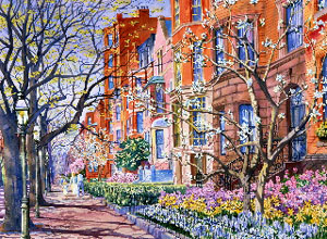 Springtime Walk  - Art Print