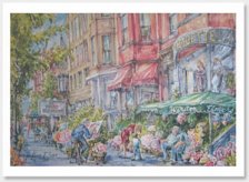 Newbury Street Boston Art Print