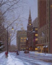 Arlington Street Snowfall - Print