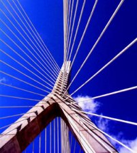 Photograph of Zakim Bridge, Boston