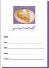 Ivy Arts Pie Invitations