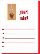 Ivy Arts Strawberry Invitations