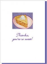 Ivy Arts Pie Thank You Note
