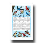 2012 Songbirds Calendar Towel