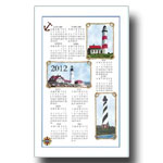 2012 Lighthouse Calendar Towel