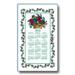 2012 Fruits and Flowers Calendar Towel