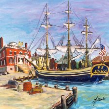 Friendship, Historic Salem Harbor Framed Art Print