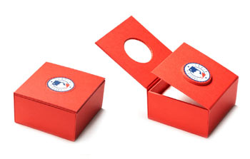 Red Sox cufflinks gift box