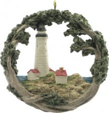 Boston Light House AmeriScape Ornament