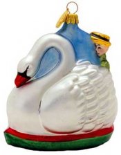 Boston Swan Boat Landmark Ornament