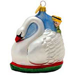 Boston Swan Boat Landmark Ornament