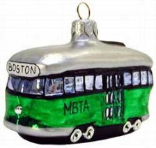 Boston MBTA Trolley Landmark Ornament