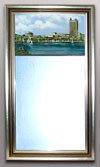 Silver frame for large mirror