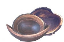18 inch Black Walnut Oval Bowl
