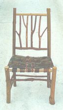 Rustic Ranch Chair with Leather Seat