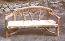 Rustic Outdoor Bench