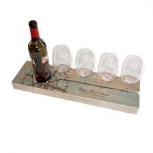 Personalized Wine Bottle Serving Tray