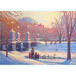 Morning Light Boston Public Garden Holiday Cards