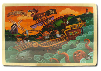 Pirates of Cape Cod 48 Piece Wooden Jigsaw Puzzle