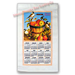 2020 Apple Basket Calendar Towel