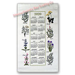 2020 Kitchen Herb Calendar Towel