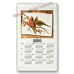 2020 Cardinal Pair Calendar Towel