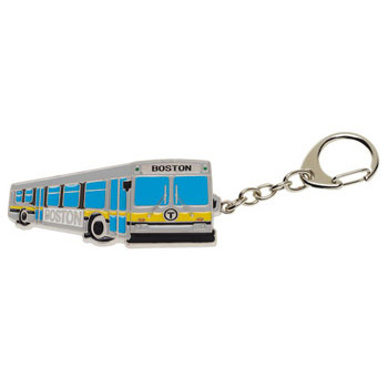 Boston Yellow Bus Key Chain