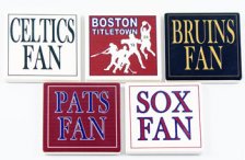 Boston Sports Fan Coaster Set