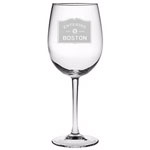 Entering Boston Wine Glass Set of 4